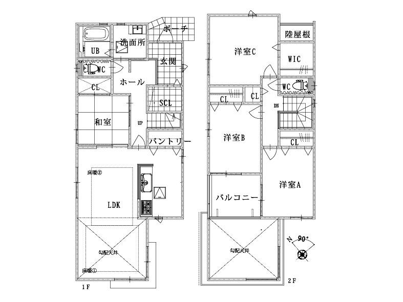 Floor plan. 39,900,000 yen, 4LDK, Land area 127.78 sq m , Building area 113.05 sq m 1 issue areas ・ Planning plan