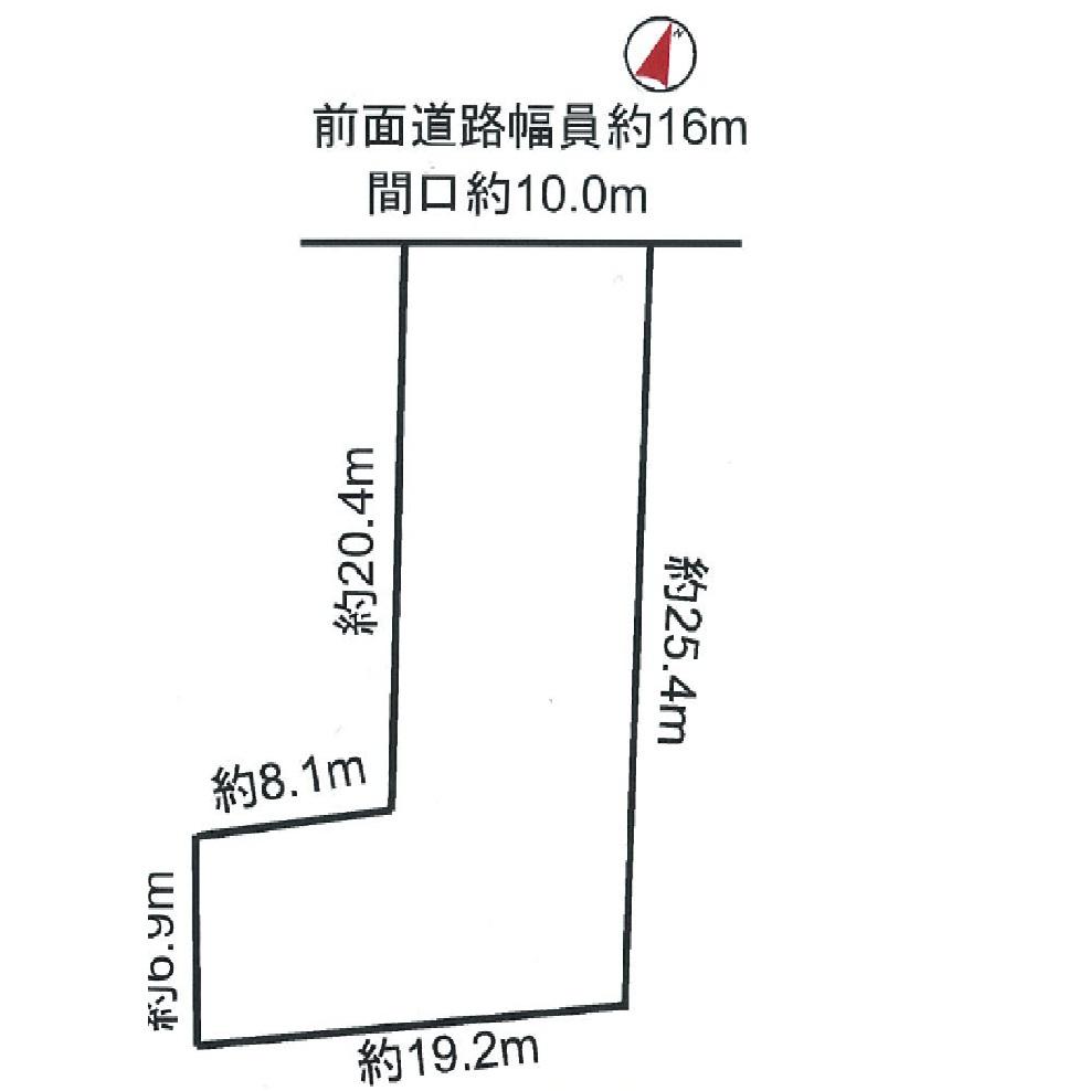 Compartment figure. Land price 45 million yen, Land area 309.88 sq m