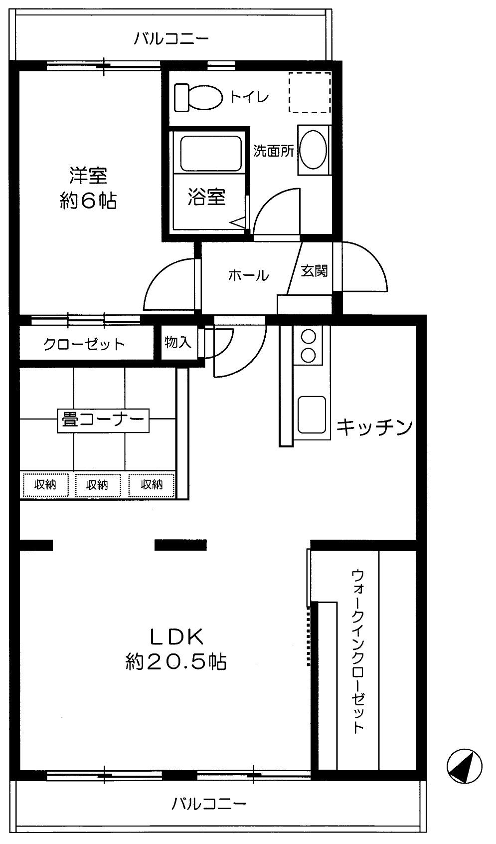 Floor plan. 1LDK + S (storeroom), Price 10.8 million yen, Footprint 67.5 sq m , Balcony area 13.98 sq m