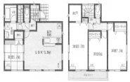 Floor plan. (Building 2), Price 28,900,000 yen, 4LDK+S, Land area 133.57 sq m , Building area 96.79 sq m