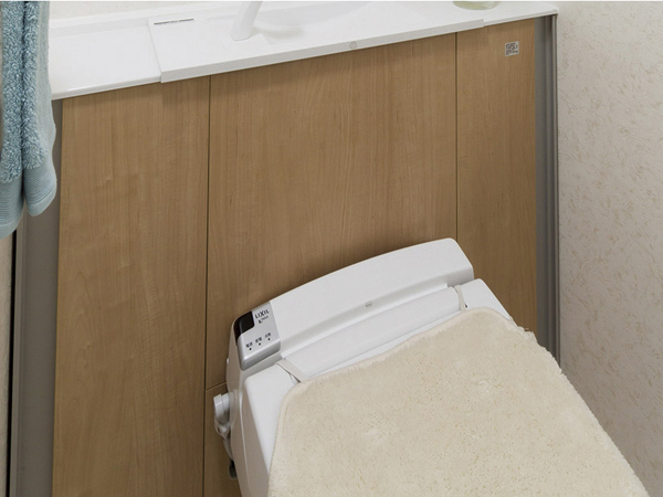 Toilet.  [Storage integrated toilet] Neat storage hide the tank, Happy to clean. Fully automatic washing, W power deodorizing / With turbo deodorization function (same specifications)