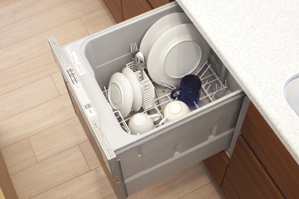 Kitchen.  [Dishwasher] Slide open expression that can be out in a comfortable position. There is also a water-saving effect, Housework, To reduce the burden of household (same specifications)