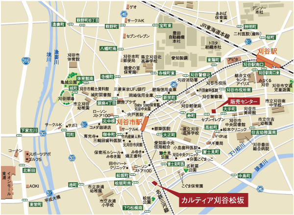 Surrounding environment. local ・ Sales center guide map