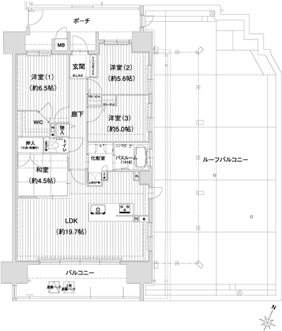 Floor: 4LDK + WIC, the occupied area: 88.77 sq m, Price: 34.9 million yen