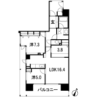 Floor: 2LDK + DEN, occupied area: 75.99 sq m, Price: 23.8 million yen