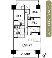 Floor: 4LDK + WIC, the occupied area: 88.77 sq m, Price: 34.9 million yen