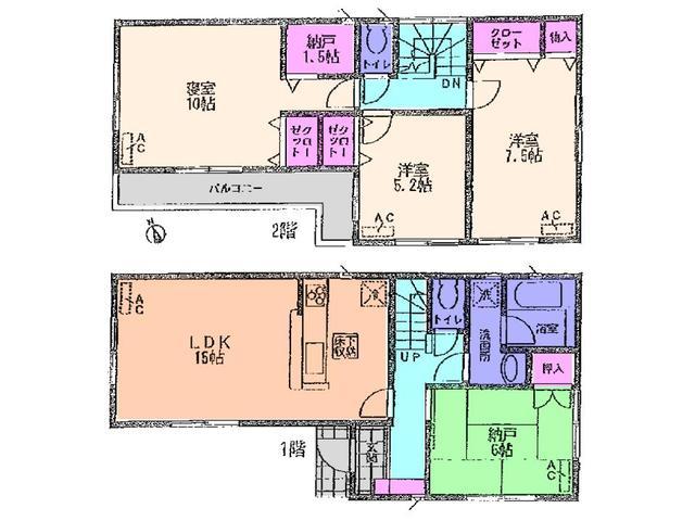 Floor plan. 27,900,000 yen, 3LDK+S, Land area 113.16 sq m , Building area 100.03 sq m