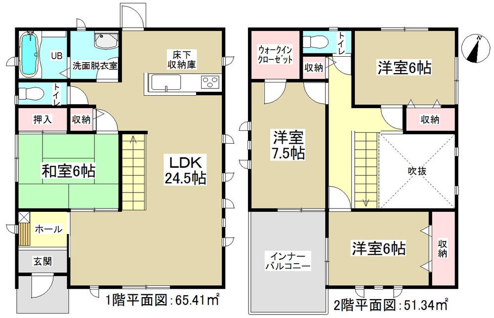 Floor plan. 45,800,000 yen, 4LDK, Land area 138.99 sq m , Building area 116.75 sq m