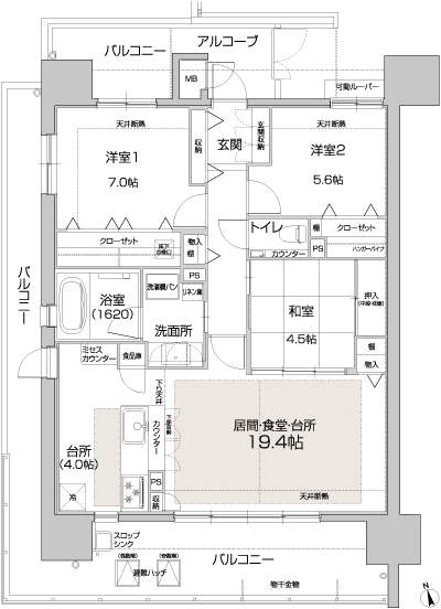 Floor: 3LDK, occupied area: 85.35 sq m, Price: 35,800,000 yen ~ 38,300,000 yen