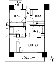Floor: 3LDK, occupied area: 85.35 sq m, Price: 36,300,000 yen ・ 37,300,000 yen