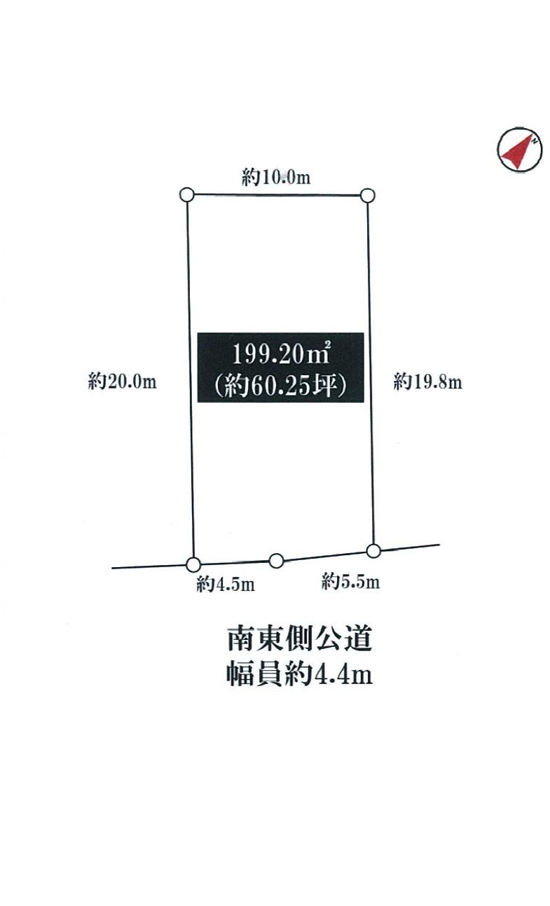 Compartment figure. Land price 24,800,000 yen, Land area 199.2 sq m