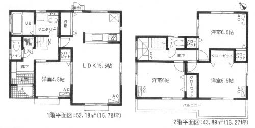 Floor plan. 33,800,000 yen, 4LDK, Land area 138.1 sq m , Building area 96.07 sq m