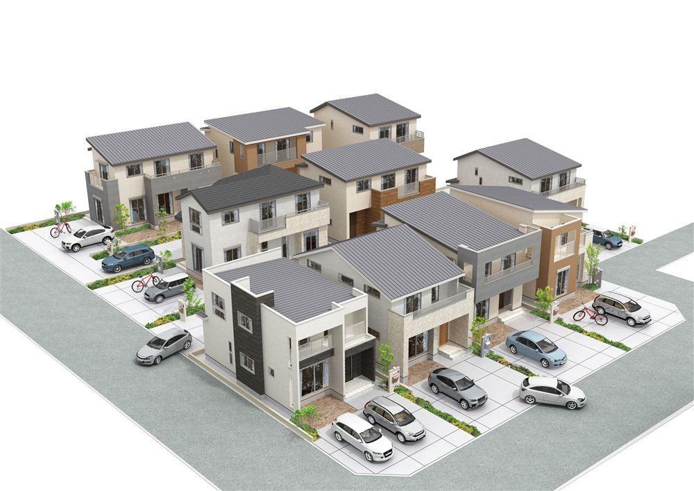 Rendering (appearance). Cityscape Rendering