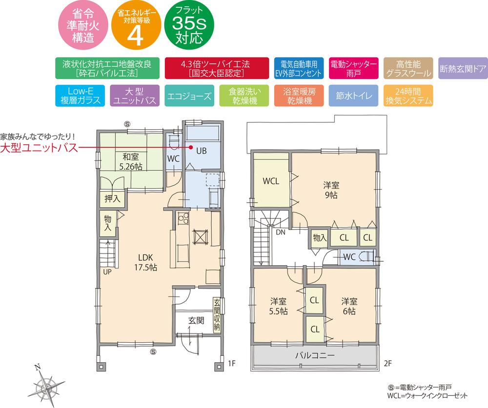 Floor plan. (T1), Price 36,800,000 yen, 4LDK, Land area 135.03 sq m , Building area 112.84 sq m