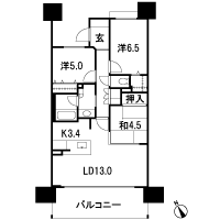 Floor: 3LDK + WIC, the occupied area: 74.13 sq m, Price: 30.6 million yen