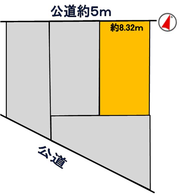 Compartment figure. 36 million yen, 3LDK, Land area 132.37 sq m , Building area 97.06 sq m 132.37 sq m (40.04 square meters)