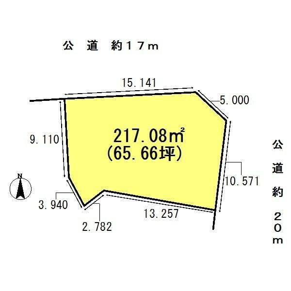 Compartment figure. Land price 30 million yen, Land area 217.08 sq m