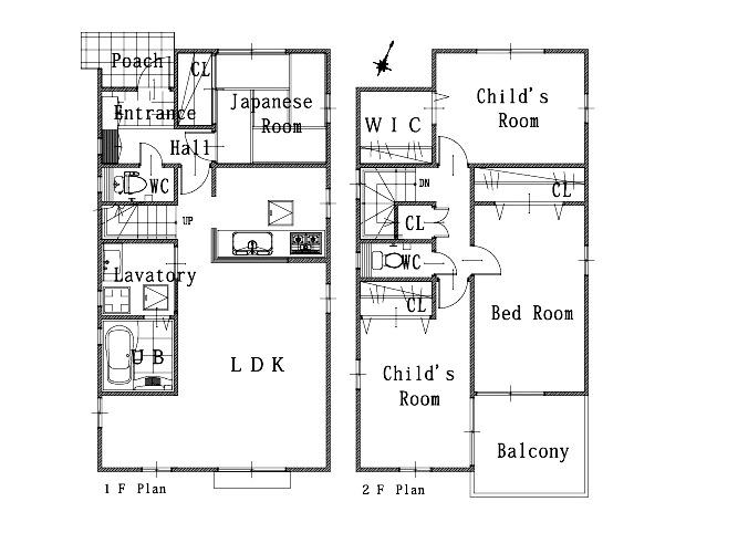 Other building plan example. Is the No. 1 destination reference plan ☆ Floor plan can be changed freely!