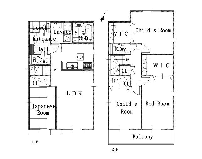 Other building plan example. Is the No. 2 destination reference plan ☆ Floor plan can be changed freely!
