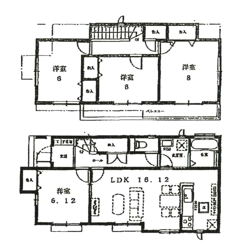 Floor plan. (1 Building), Price 25,800,000 yen, 4LDK, Land area 174.75 sq m , Building area 101.87 sq m