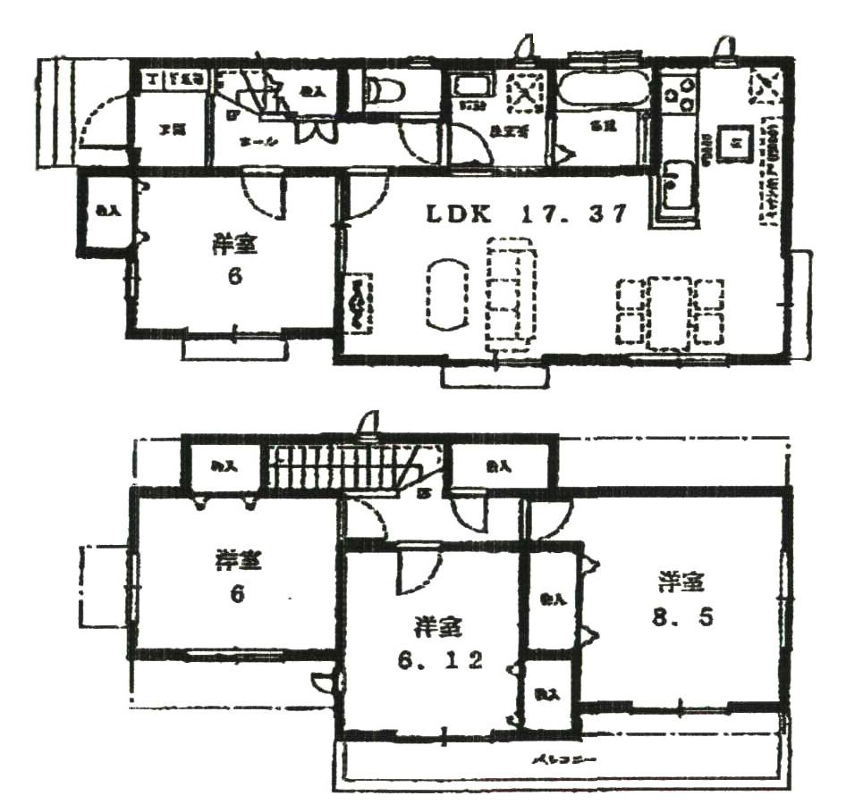 Floor plan. (Building 2), Price 25,800,000 yen, 4LDK, Land area 176.59 sq m , Building area 102.28 sq m
