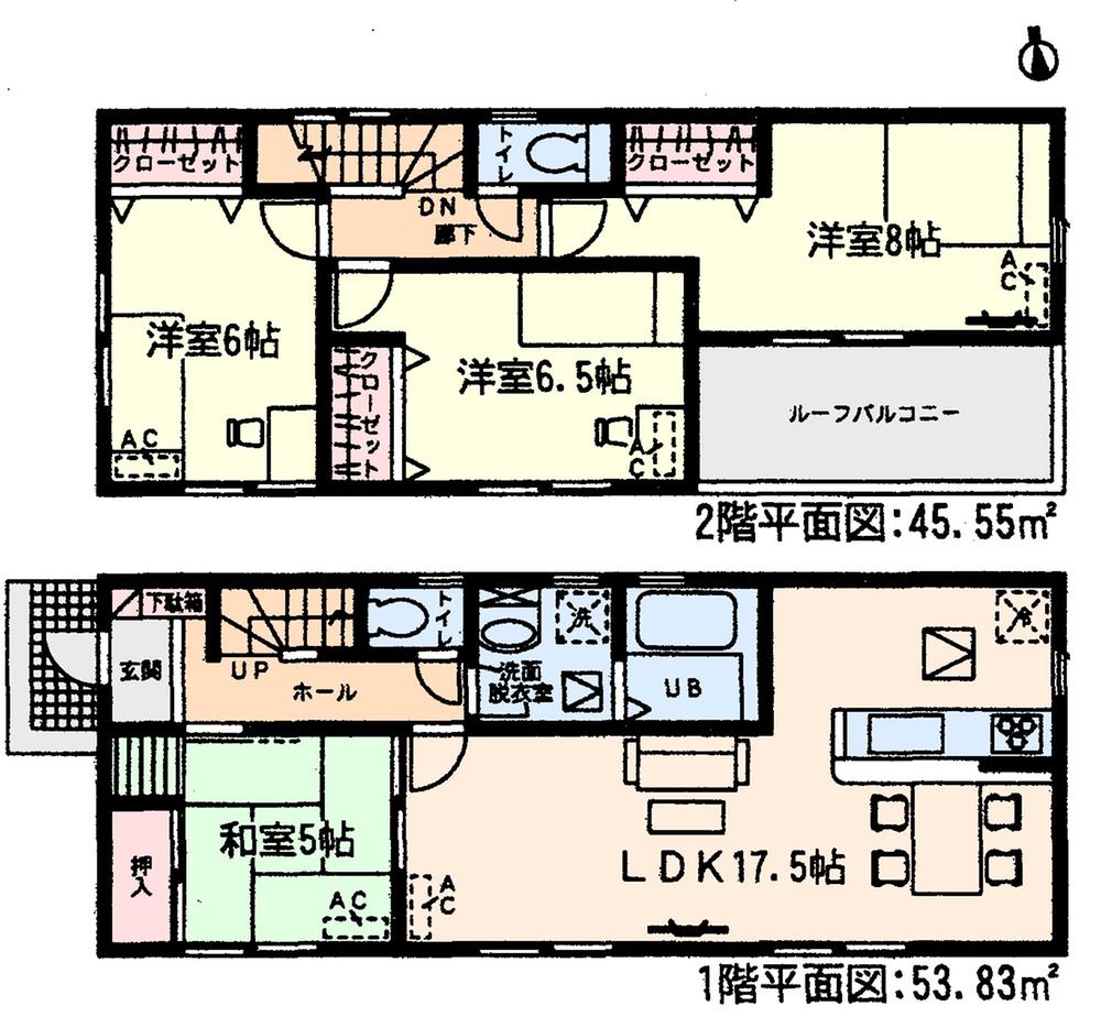 Floor plan. (1 Building), Price 21.9 million yen, 4LDK, Land area 139.69 sq m , Building area 99.38 sq m
