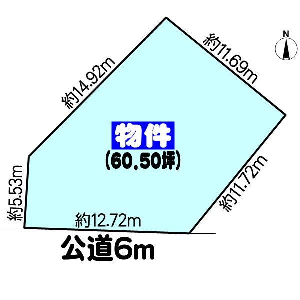 Compartment figure. Land price 12.1 million yen, Land area 200.01 sq m