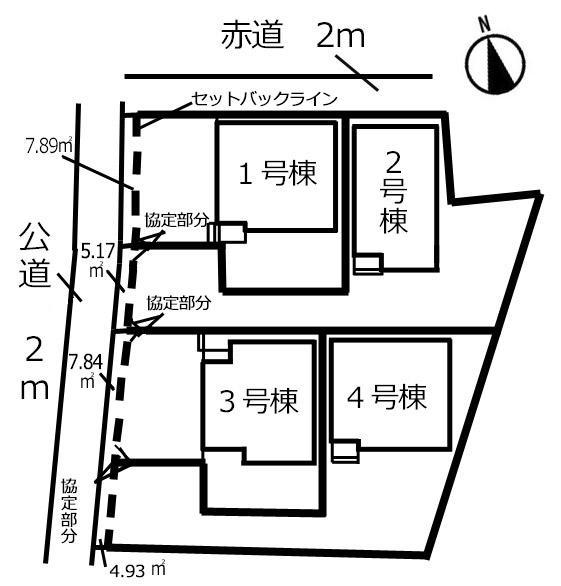 The entire compartment Figure. All is 4 buildings. With Nantei! You can up to three car parallel parking