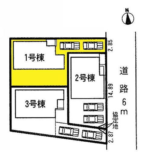 Compartment figure. The property is 1 Building! Site about 41 square meters! With Nantei! 