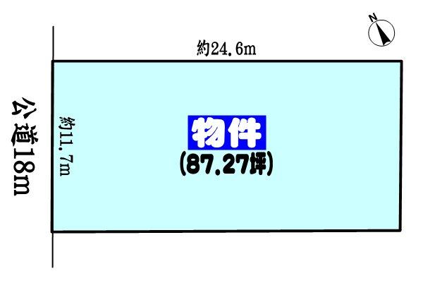 Compartment figure. 26.5 million yen, 3LDK, Land area 288.5 sq m , Building area 117.58 sq m compartment view