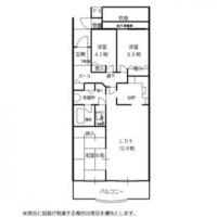 Floor plan. 3LDK, Price 17 million yen, Occupied area 84.15 sq m , Balcony area 12.12 sq m