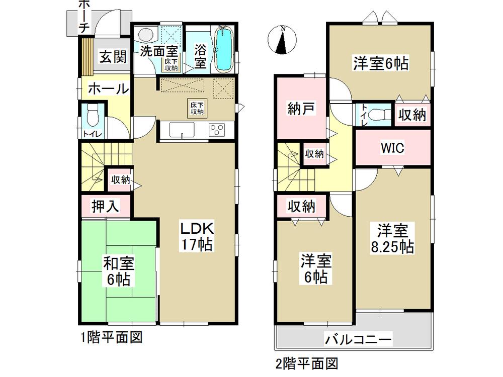 Floor plan. (4 Building), Price 29,300,000 yen, 4LDK+S, Land area 123.28 sq m , Building area 108.89 sq m