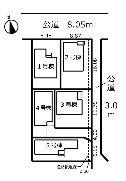 The entire compartment Figure. All is five buildings. 