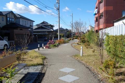 Streets around. Matsukawado compartment leveling project sites in the