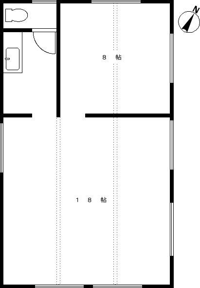 Floor plan. 27 million yen, 2K, Land area 165.31 sq m , Building area 49.68 sq m