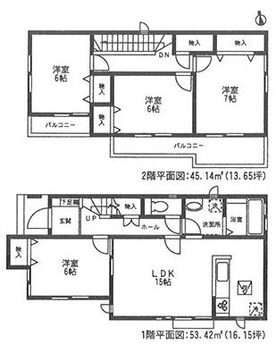 Floor plan. 23.8 million yen, 4LDK, Land area 117.7 sq m , Building area 98.56 sq m