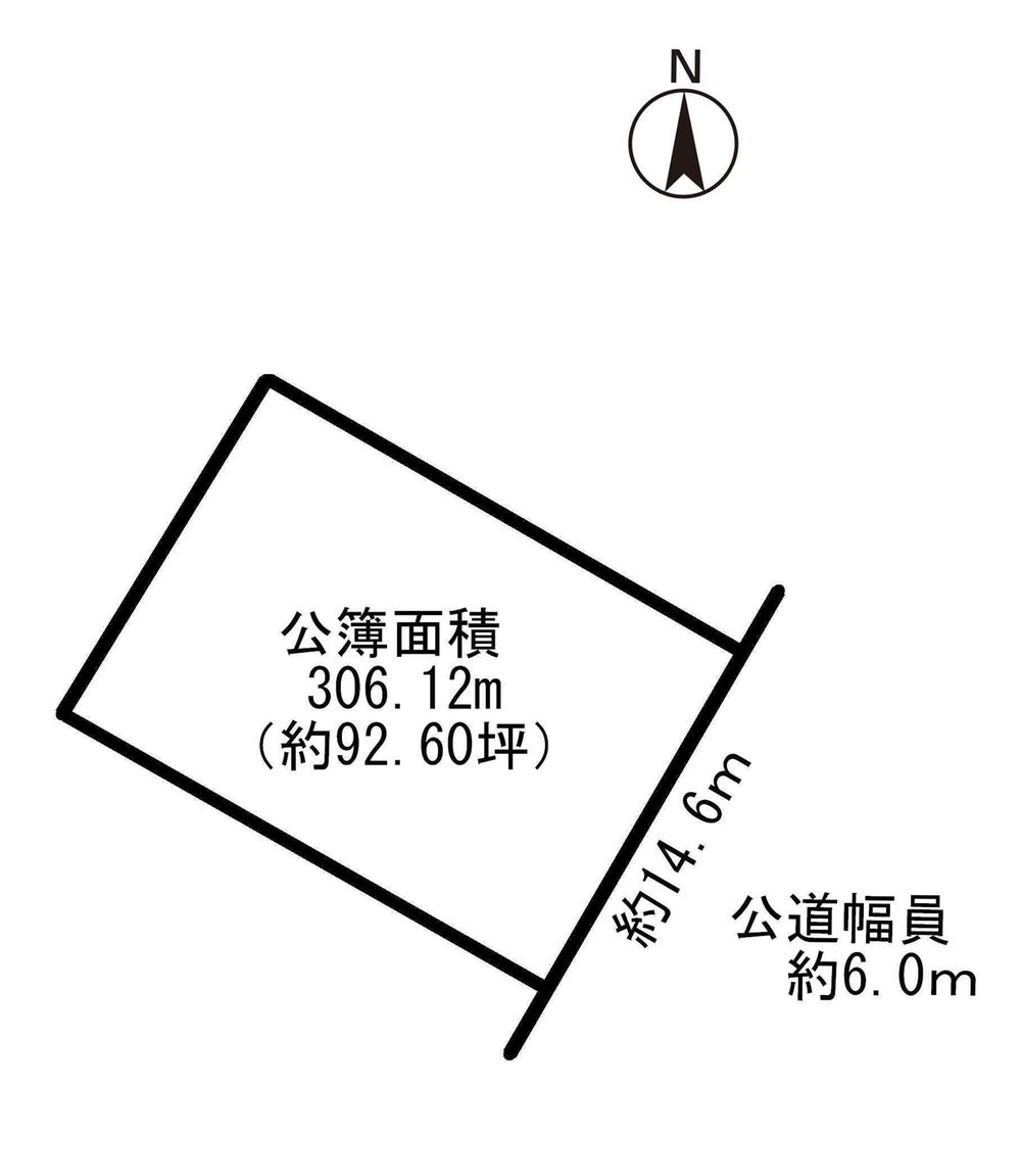 Compartment figure. Land price 19.9 million yen, Land area 306.12 sq m