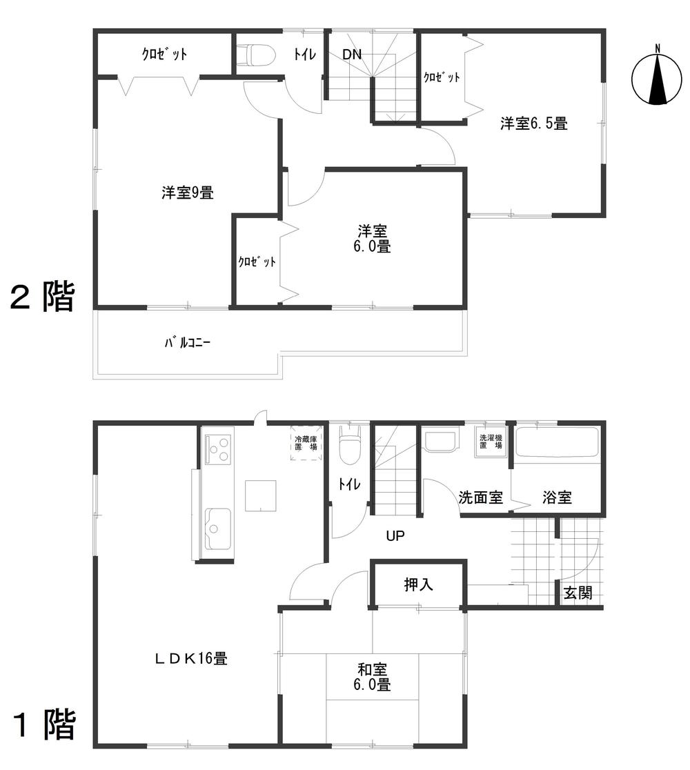 Floor plan. (3 Building), Price 27,800,000 yen, 4LDK, Land area 137.66 sq m , Building area 104.34 sq m