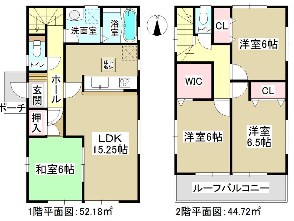 Floor plan. (4 Building), Price 24,900,000 yen, 4LDK, Land area 135.88 sq m , Building area 96.9 sq m