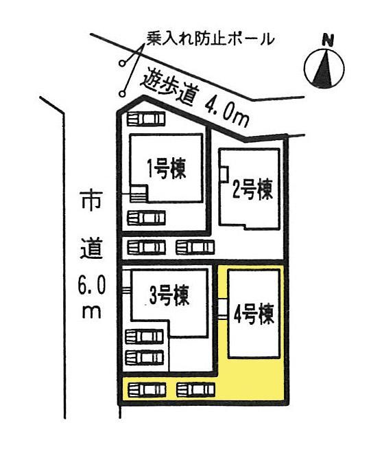 Compartment figure. The property is 4 Building. With Nantei!