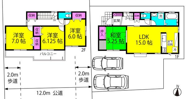 Floor plan. 27,900,000 yen, 4LDK, Land area 118.53 sq m , Building area 98.33 sq m