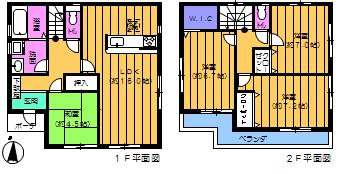 Floor plan. 26,800,000 yen, 4LDK, Land area 121.54 sq m , Building area 99.79 sq m