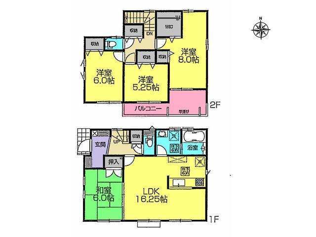 Floor plan. 24,900,000 yen, 4LDK, Land area 119.75 sq m , Building area 101.85 sq m floor plan