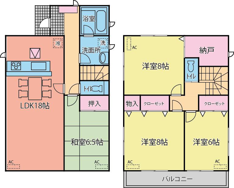 Floor plan. 27 million yen, 4LDK, Land area 150.93 sq m , Building area 107.73 sq m