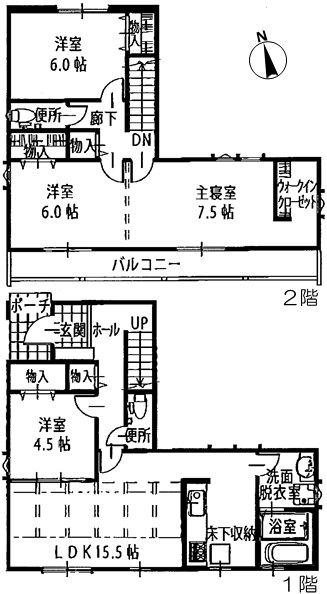 Floor plan. 29,900,000 yen, 4LDK, Land area 125 sq m , Building area 99.79 sq m