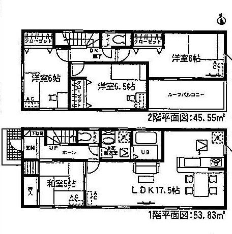 Floor plan. 21.9 million yen, 4LDK, Land area 139.69 sq m , Building area 99.38 sq m