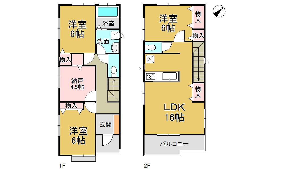 Floor plan. (1 Building), Price 21.9 million yen, 3LDK+S, Land area 111.43 sq m , Building area 91.93 sq m
