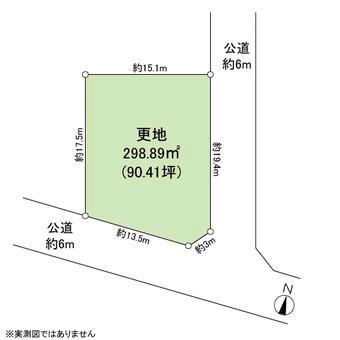 Compartment figure. Land price 16.8 million yen, Land area 298.89 sq m