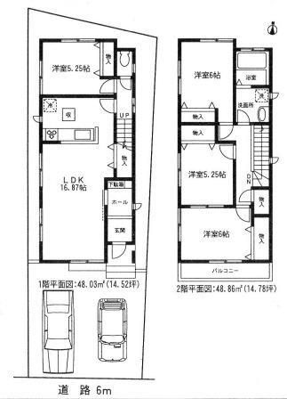 Floor plan. 25,800,000 yen, 4LDK, Land area 104.2 sq m , Building area 96.89 sq m 4LDK