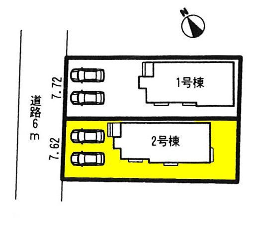 The entire compartment Figure. The property is 2 Building. Nantei with shaping land! 